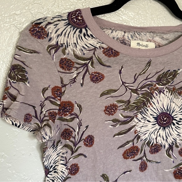 Madewell Lo Fi Shrunken Tee in Painted Blooms - Picture 5 of 6